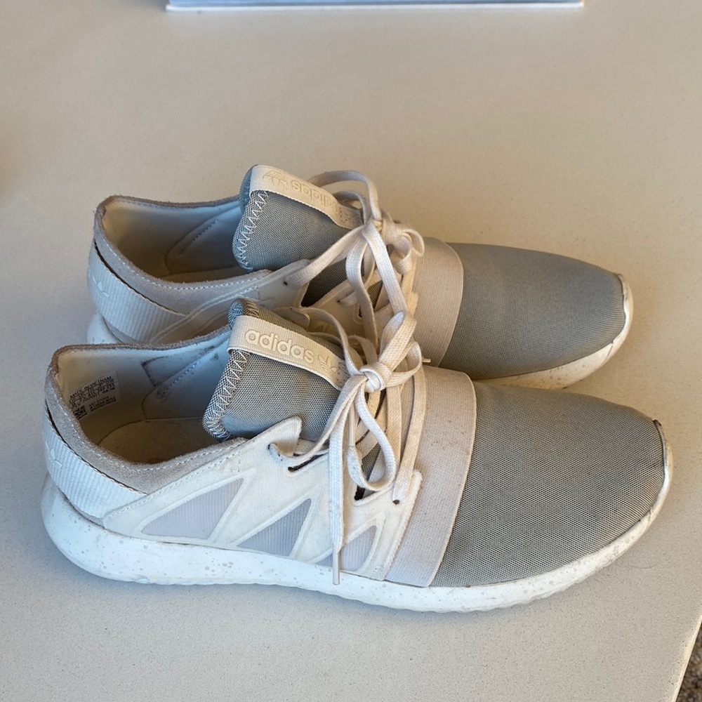 Adidas tubular chalk white